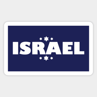 Israel with stars of David Magnet